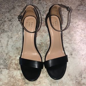 A New Day Black Heels - Sz 9
